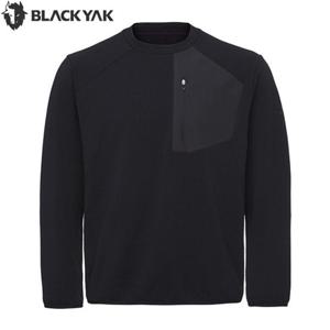 블랙야크 남성 가을 등산 아웃도어 오버핏 유틸리티 그리드 긴팔티1 1BYRTWU002BK