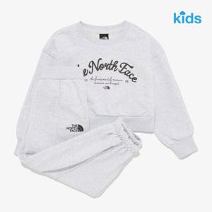 노스페이스키즈 걸즈 앨리슨 스웻 세트-NM5MR58S