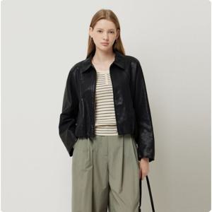 [시슬리]레더 블루종 레자 점퍼 SALE70541