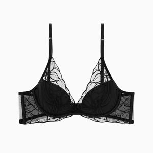 [캘빈클라인언더웨어]여성 CK블랙 플로럴 레이스 플런지브라(QF8349AD-UB1)