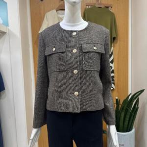 클리지 DP01 버튼 포인트 카라 리스 자켓 CP7WJK06