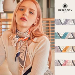 [메트로시티] 라인픽 실크 스카프 MSFS-2025