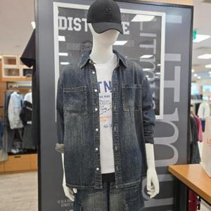 리트머스 HC38 린넨  라이크 브러쉬 데님셔츠 LP3YU676