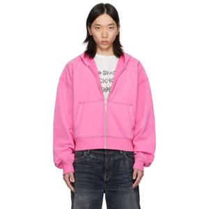 25 FW 아크네 남성 핑크 집업 후드티 252129M202007