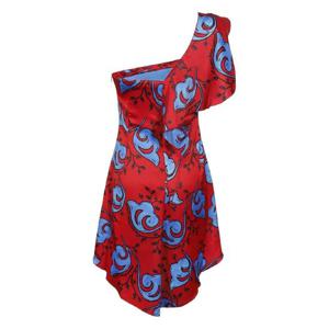 25 FW 베르사체진스꾸뛰르 플로럴 프린트 미니 드레스 74HAO911NS204 TP441788361