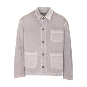 25 FW Golden Goose 스터드 장식 데님 셔츠 GMP01313P002084 TP442277013