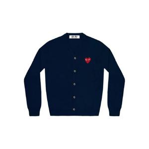 25 FW 꼼데가르송 하트 엠블럼 V넥 가디건 AAXN0080512 TP442671277