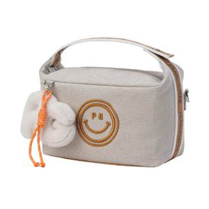 [파리게이츠] (521E3BG007)여성 스마일 투웨이 파우치백  퍼 키링