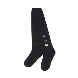 [파리게이츠] (521E3SC201)여성 스마일 하트 로고 니삭스