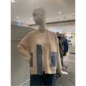 르니앤맥코이 데님 배색 집업 가디건 (MM11KJ704HJY)