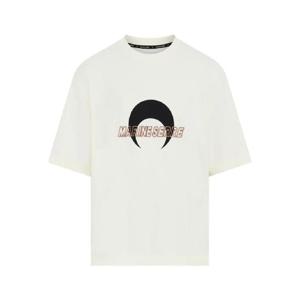 마린세르 로고 프린트 크루 넥 티셔츠 UTT001ACJER0072