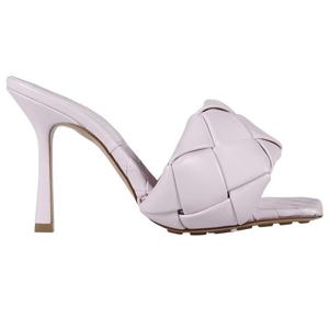 26 SS 보테가 베네타 BV 100mm 레더 리도 로고 디테일 샌들 608854VBSS0