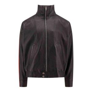 알렉산더 맥퀸 가죽 자켓 775971Q5AMG1214 Black