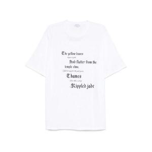 알렉산더 맥퀸 반팔 티셔츠 815069QTAC70909 White