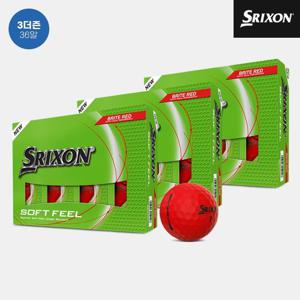 [3더즌 36알]던롭코리아 정품 스릭슨 소프트 필 14 브라이트 골프볼[남여공용][레드][2피스]