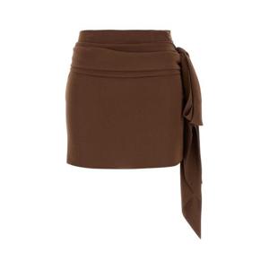 프라다 숏 스커트 P142WSOOO12L0 F0HK4 Brown