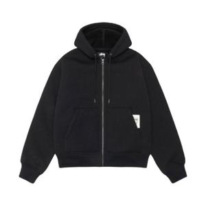 스투시 본디드 쉐르파 후드 블랙 118585