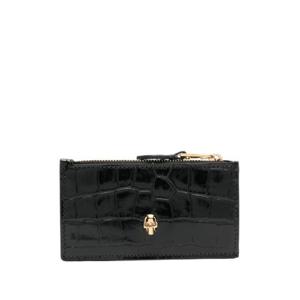 25 FW Alexander McQueen 스컬 플랫 지퍼 지갑 6320371JMFG1050 TP442971850