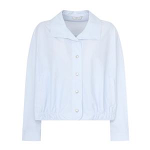 [라인어디션]카라넥 크롭 스트링 블라우스 (NWBLPD05)