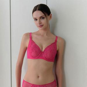 여성 블랙라벨 모던 레이스 자수 홑겹 BC컵 브라 VBRB745B_C