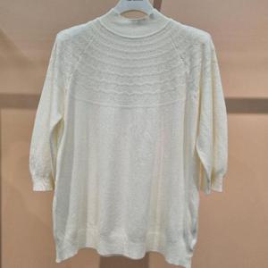 라티움 HC34 부드럽고 착용감좋은 반목폴라 6부소매 얇은 가을니트 스웨터 T2533sw04