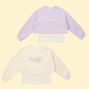 [로엠걸즈(아동)]크롭 나시 레이어드 스웨트티셔츠RGMA24W2C