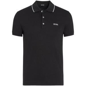 에르메네질도제냐 반팔 티셔츠 E7358A5B746K09 BLACK