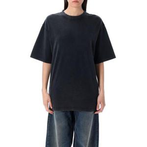 발렌시아가 반팔 티셔츠 831584TSVC1 1041 FADED WASHED BLACK