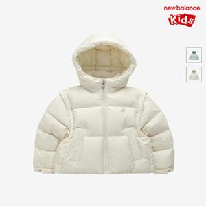 [뉴발란스키즈] NK9PF4802G(64) 크림 NBgC) 여아 디테쳐블 (덕) 크롭 다운