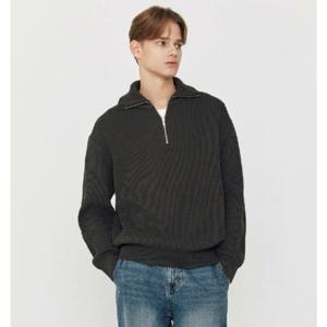 [지오다노]남성 반집업 터들 니트 055913