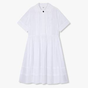 톰보이  핀턱 셔츠형 셔링 원피스 (9105341120)