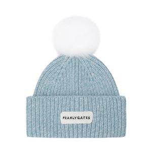 [파리게이츠] (521E4CP012)여성 탈착 폼폼이 멜란지 니트 비니