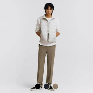 [지오다노]남성 캐시미어 터치 테이퍼드핏 히든밴딩 슬랙스 114903/01114903