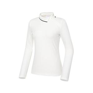 [와이드앵글]여성 CO 베이직 팁 컬러 포인트 폴로 티셔츠 WWW23212W3