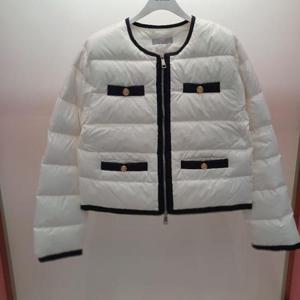 Latium HC06 크롭 퀼팅 프리미엄 덕 패딩 라운드 트위드형 쟈켓 T2554jk03I