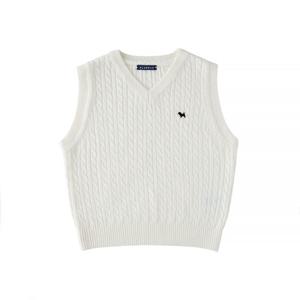 CR 브이넥꽈베기니트베스트 25A35-220-01