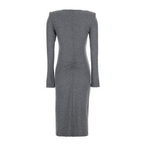 핀코 크루넥 지퍼 러플 원피스 106126 A2ZUI76