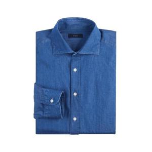 페이 데님 셔츠 NCMA151115LM Blue
