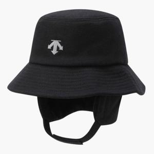 데상트골프모자 GQC DP32MFCP93-BLKG 남성 이어워머 탈부착 버킷햇 / BLACK