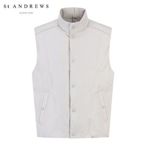 [세인트앤드류스] 남성 솔리드 구스 다운 패딩 점퍼 베스트 811E4JV001_BG