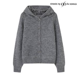 [나인식스뉴욕(영캐릭터)]스카시 후드 버튼업 니트 가디건 (NP4CK003L0)