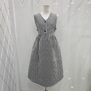 [밸리걸]민소매 체크누빔 원피스809830_YS