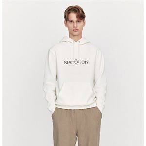 [지오다노] 남성 무지 기모 브러시드 그래픽 후드 티셔츠 025923