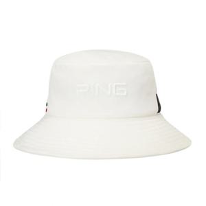 [핑]남성  아리조나 테잎 장식 버킷 햇 111E3CP102_WH