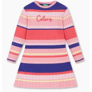 [베네통키즈]25FW-컬러스 스트라이프 원피스/QAOP13561