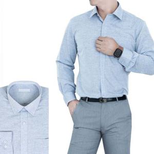 남성 모던 데일리 그레이 긴팔와이셔츠_RFV112009