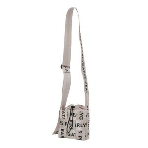 M 파리게이츠골프가방 NQC 531D3BGA02_BG 공용 레터링 체크 패턴 미니 크로스백