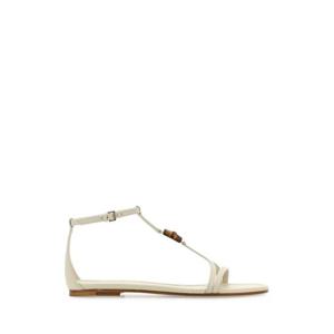 구찌 뱀부 디테일 레더 샌들 832417US000 9022 WHITE