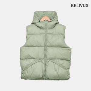 빌리버스 남자 컴포트핏 나일론 웰론 베스트 후드 패딩 조끼 BIT233
