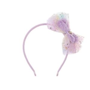 [프렌치캣(정상)]연보라 별 샤 퍼 헤어밴드(Q55DG5121)